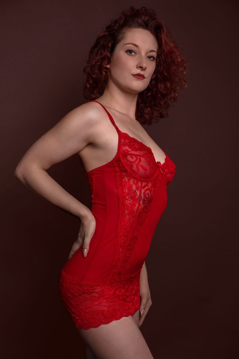 Vrouw in lingerie