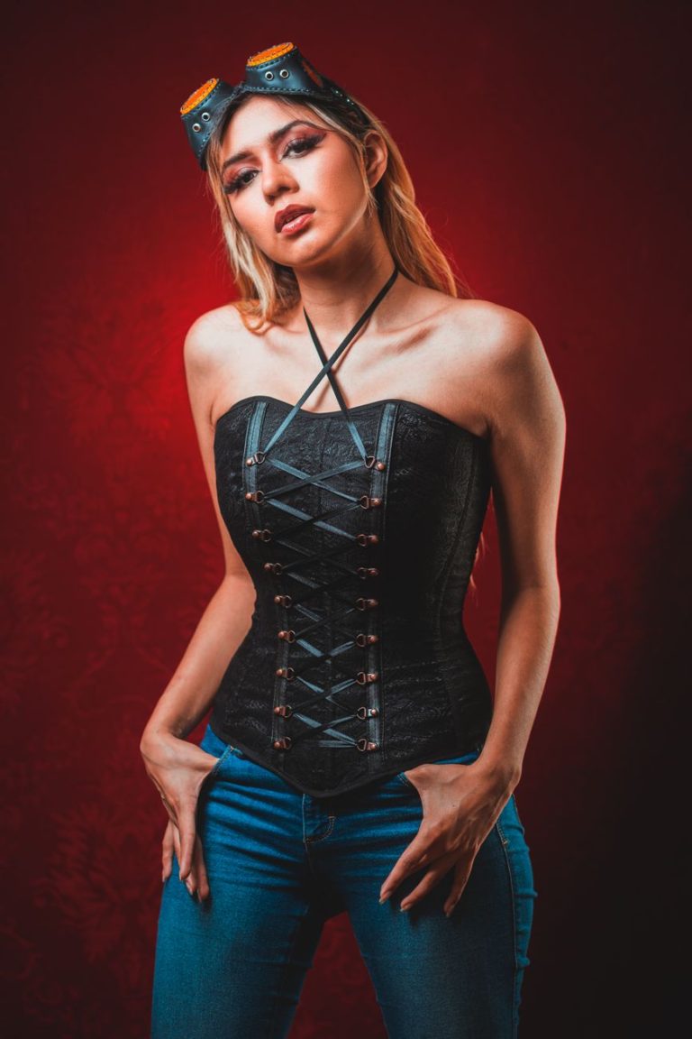 Vrouw in lingerie